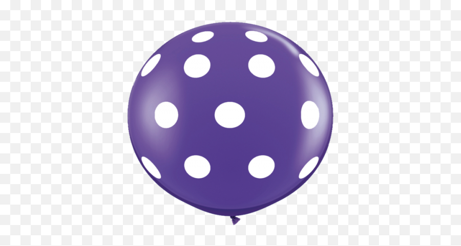 Purple Round Polka Dots Balloon - Pack Of 25 Pcs Round Shape Balloons Png,Purple Balloons Png