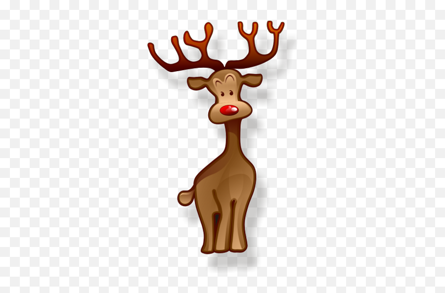 Christmas Reindeer Icon Png Transparent - Christmas Icon Images Reindeers,Reindeer Transparent Background