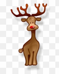 Christmas Reindeer Icon Png Transparent - Christmas Icon Images Reindeers,Reindeer Transparent Background