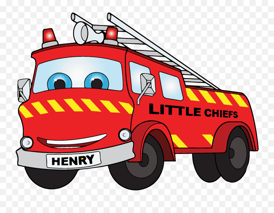 Fireman Clipart Truck - Fire Truck Cartoon Clipart Png,Firetruck Png