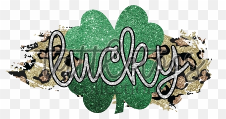 Leopard Splash Glitter Lucky Digital Png - Language