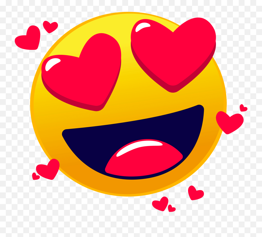 Heart Eyes Emoji Clipart Free Download Transparent Png - Transparent Love Emoji,Heart Face Emoji Png