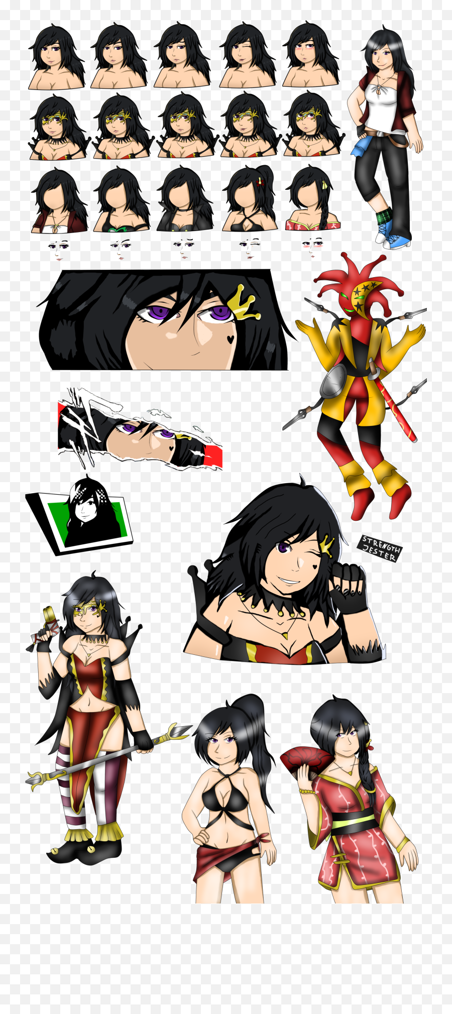 Download Akis Full Design Jester - Fire Emblem Cut In Cartoon Png,Cut Png