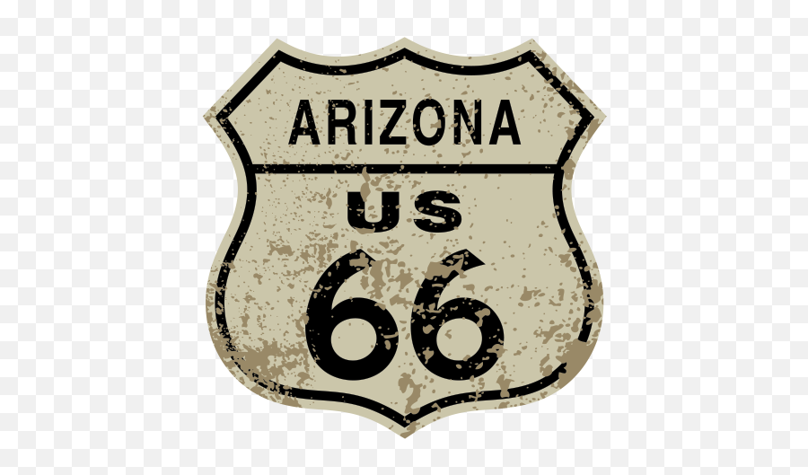 Printed Vinyl Route 66 Us Arizona - Route 66 Png,Route 66 Logos