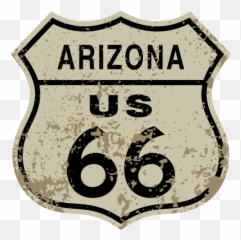 Printed Vinyl Route 66 Us Arizona - Route 66 Png,Route 66 Logos