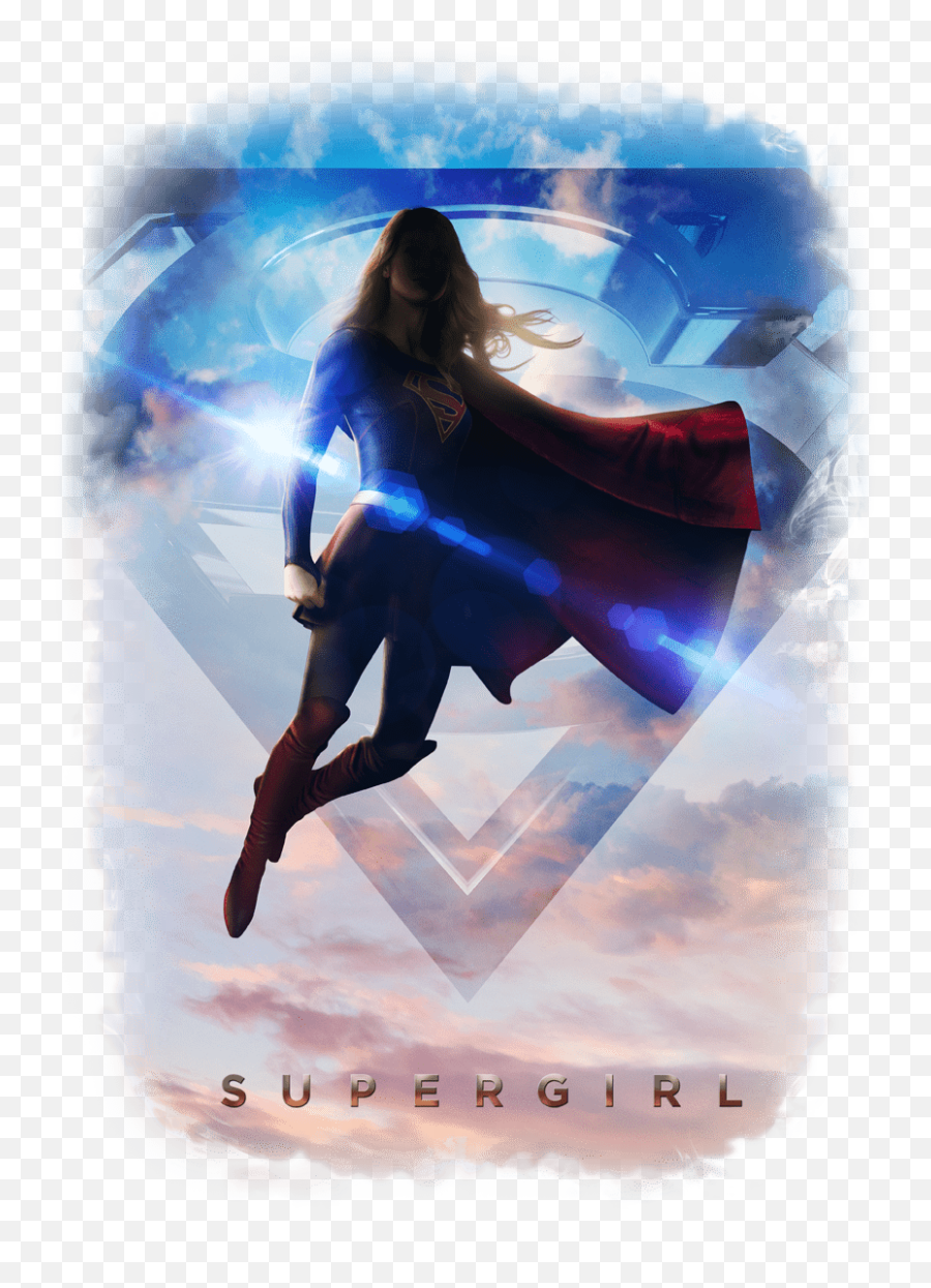 Supergirl Endless Sky Pullover Hoodie - Supergirl Flying Png,Super Girl Logo