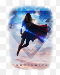 Supergirl Endless Sky Pullover Hoodie - Flying png