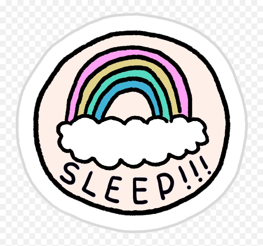 Sleep Night Aesthetic Tumblr Kpopedit Background Rainbo - Sticker Tumblr Aesthetic Png,Aesthetic Transparent