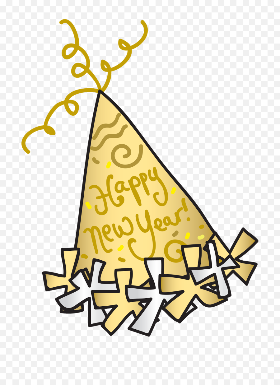 Party Hat Transparent Png - Happy New Year Clipart Party Hat New Years Hat Clipart Png,Party Hat Transparent