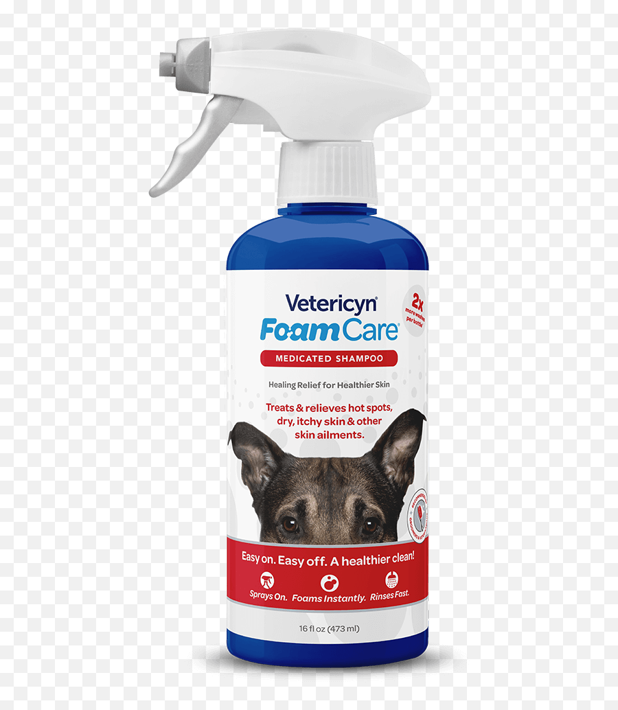 Vetericyn Foamcare Medicated Pet Shampoo - Vetericyn Foamcare Shampoo Png,Alpha Icon Dog Clothes