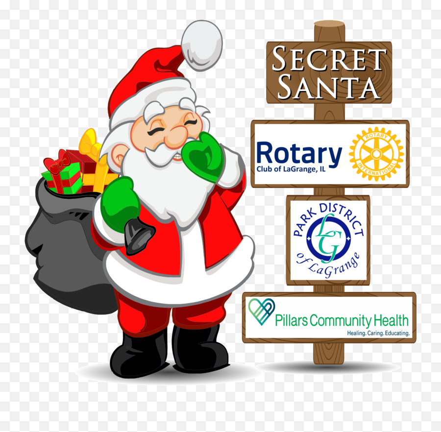 Secret Santa - Rotary Club Of Lagrange Secret Santa Png,Santa Png
