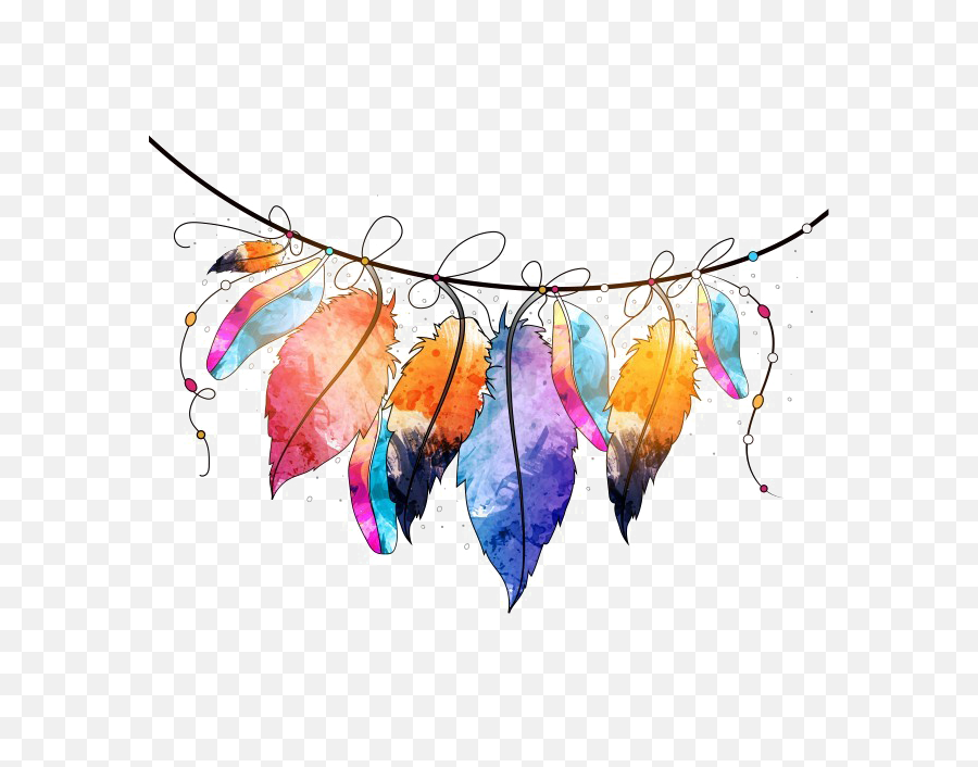 Abstract Watercolor Png Picture - Feathers Boho,Watercolor Png