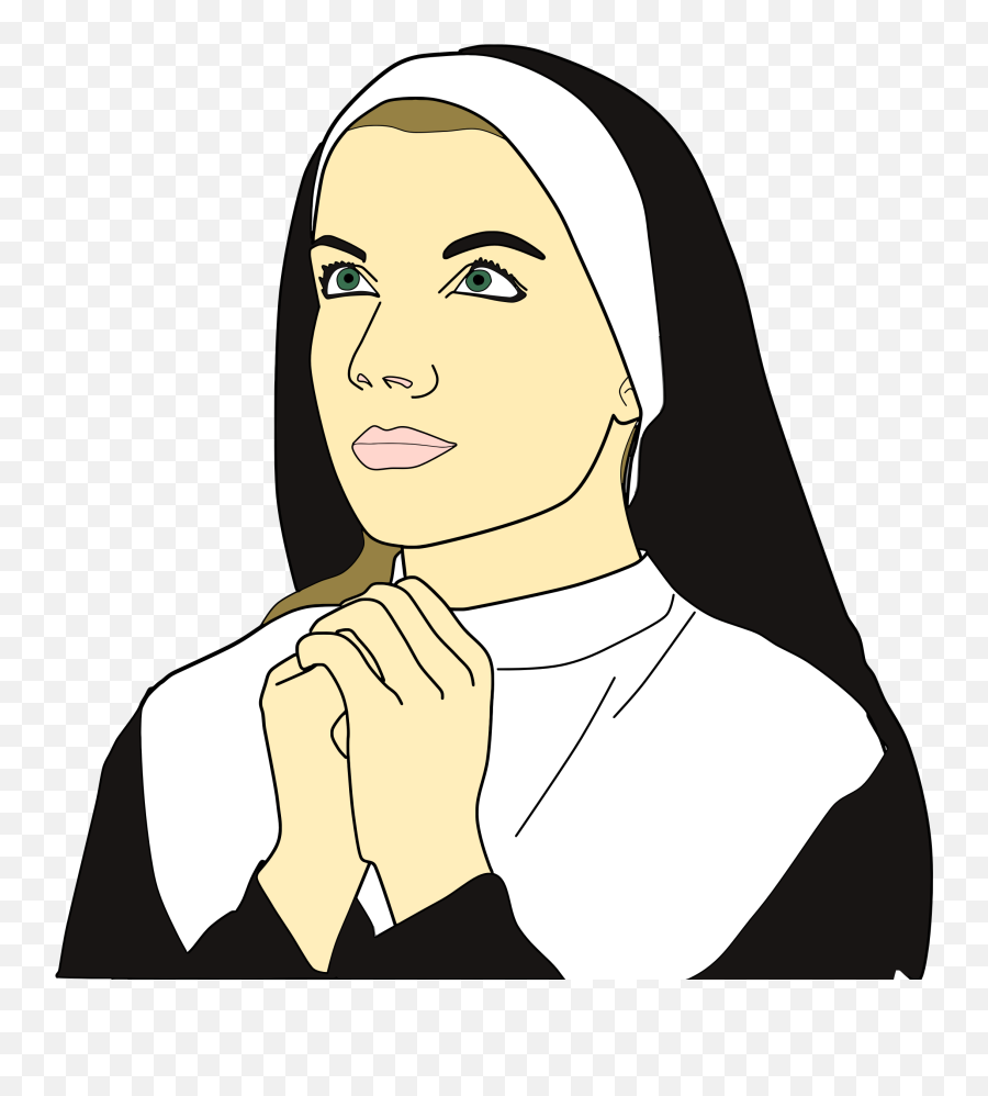 Free Download Nun Clipart Mother Teresa - Draw A Nun Praying Png,Mother Teresa Icon