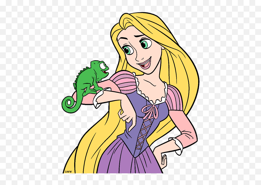 Tangled Clip Art - Drawing Rapunzel And Pascal Png,Tangled Icon