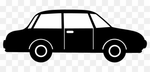 Black Car Silhouette - Clipart Transparent Background png