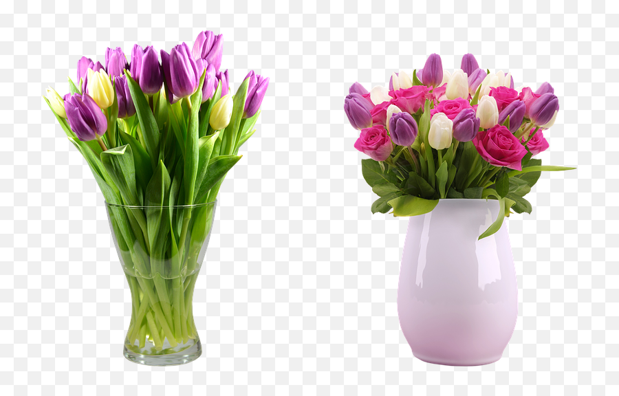 Bouquet A Vase With Flower - Happy Valenties My Princess Png,Flower Bouquet Transparent Background