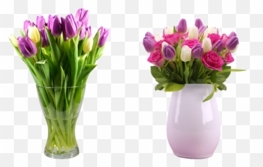 Bouquet A Vase With Flower - Happy Valenties My Princess png