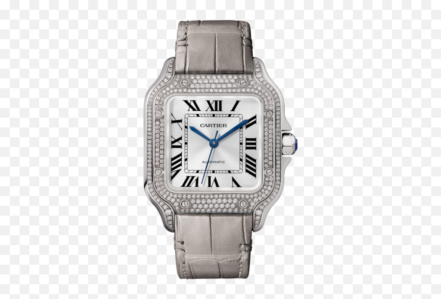 8 Watches That Prove Diamonds Can Also Be A Manu0027s Best Friend - Santos Watch Cartier With Diamond Png,Icon Pursuit Gloves White Men's