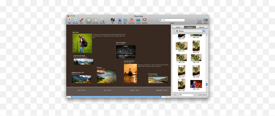 Timeline 3d - Adding Photos And Media Frise Chronologique Application Ios Png,3d Movie Icon