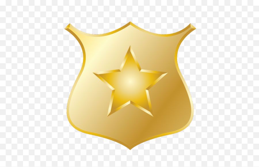 Security Guard Badge Icon Image - Web Icons Png Police Hat Badge Clip Art,Animated Star Icon