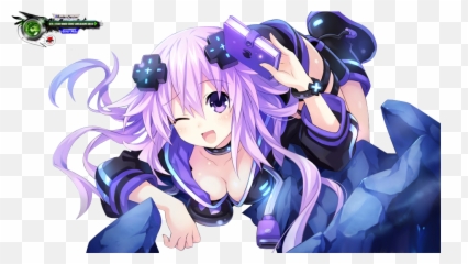 Hyperdimension Neptuna Techno And Render Anime 1207738 - Megadimension Neptunia Vii Big Neptune png