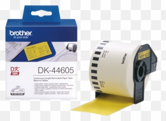Brother Dk44605 62mm Yellow Removable Paper Label Roll - Tape Dk 22205 png