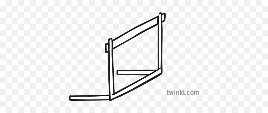 Hurdle Black And White 1 Illustration - Twinkl Line Art Png,Hurdle Png