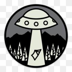 Beam Me Up - Glow in the Dark Sticker png