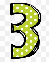 Png Fancy Numbers Transparent Numberspng Images - Polka Dot Clipart