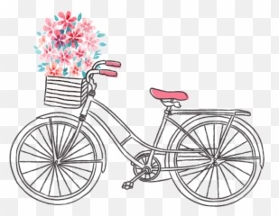 Transparent Watercolor Wheel Paintingvalleycom Explore - Cute Cartoon Bike Drawing png