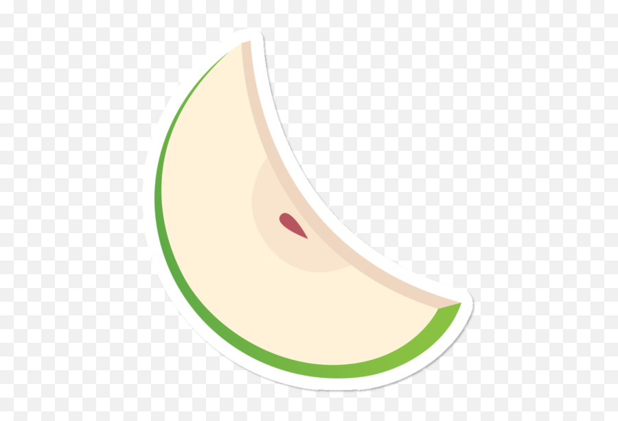Apple Slice Circle Logo Sticker By Appleslice Design - Apple Slice Png,Apple Logo Sticker