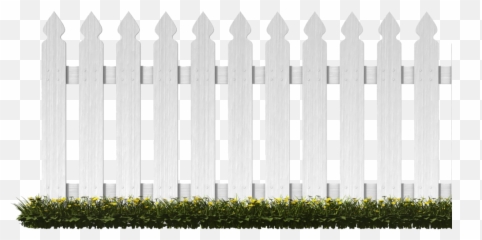 White Picket Fence - White Picket Fence Png,Metal Fence Png