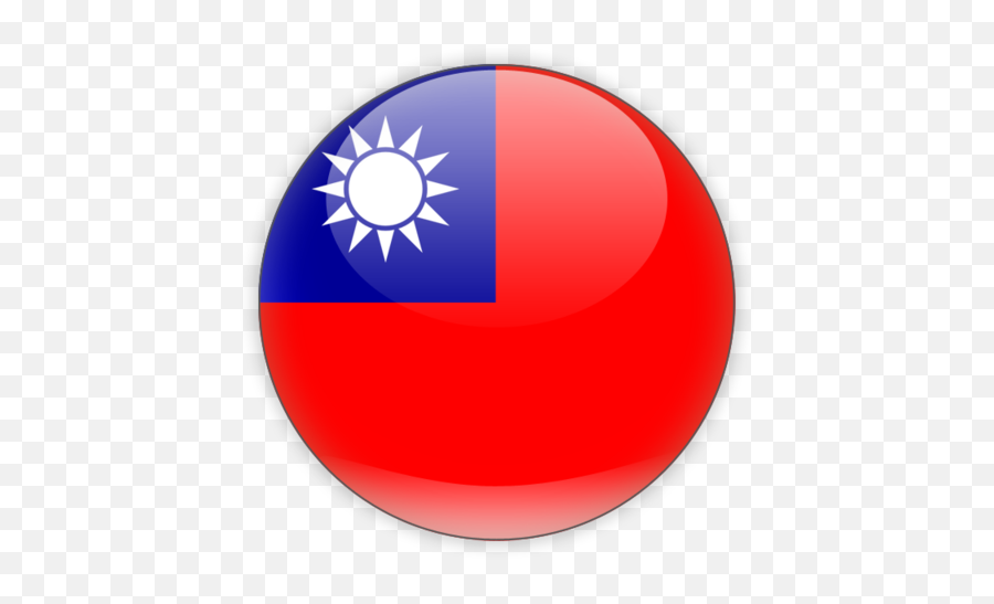 Taiwan Flag Transparent Background Png Mart - Chinese Taipei Round Flag,Flags Png