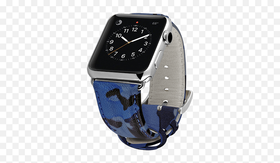 Download Navy Blue - Ullu Handcolored Leather Apple Watch Watch Strap Png,Watch Hand Png