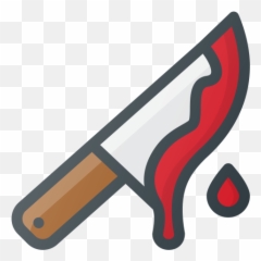 Bloody Horror Kill Knife Icon - Knife With Blood Icon Png,Knife Emoji Png