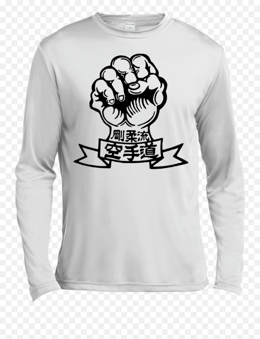 Goju - Ryu Fist Long Sleeve Moisture Wicking Gojukai Karate Png,Ryu Transparent