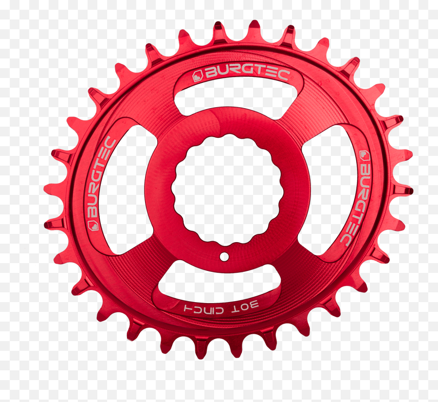 Oval Cinch Thick Thin Chainring - Gxp Oval Chainring Png,Red Oval Png