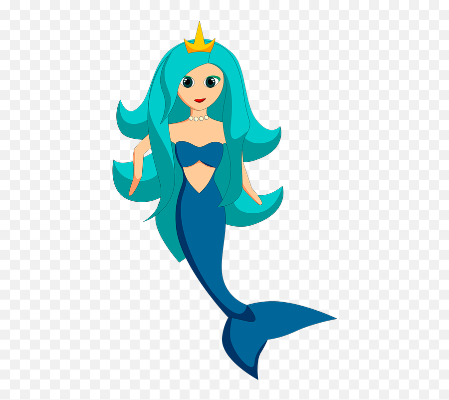 Mermaid Princess Sea - Gambar Putri Duyung Kartun Png,Free Mermaid Png
