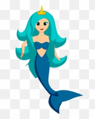 Mermaid Princess Sea - Gambar Putri Duyung Kartun Png,Free Mermaid Png