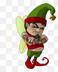 Grumpy Elf Clipart - Clip Art Png,Grumpy Png