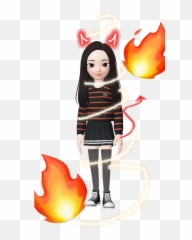 Doodle Clipart Png Download - Doll,Emo Hair Png