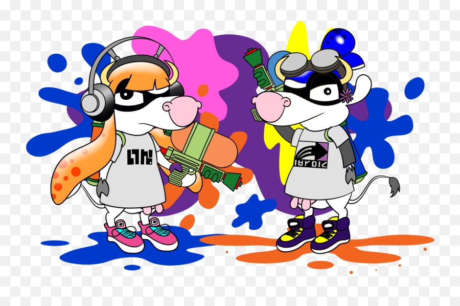 Cowsplay - Cartoon Png,Splatoon Png