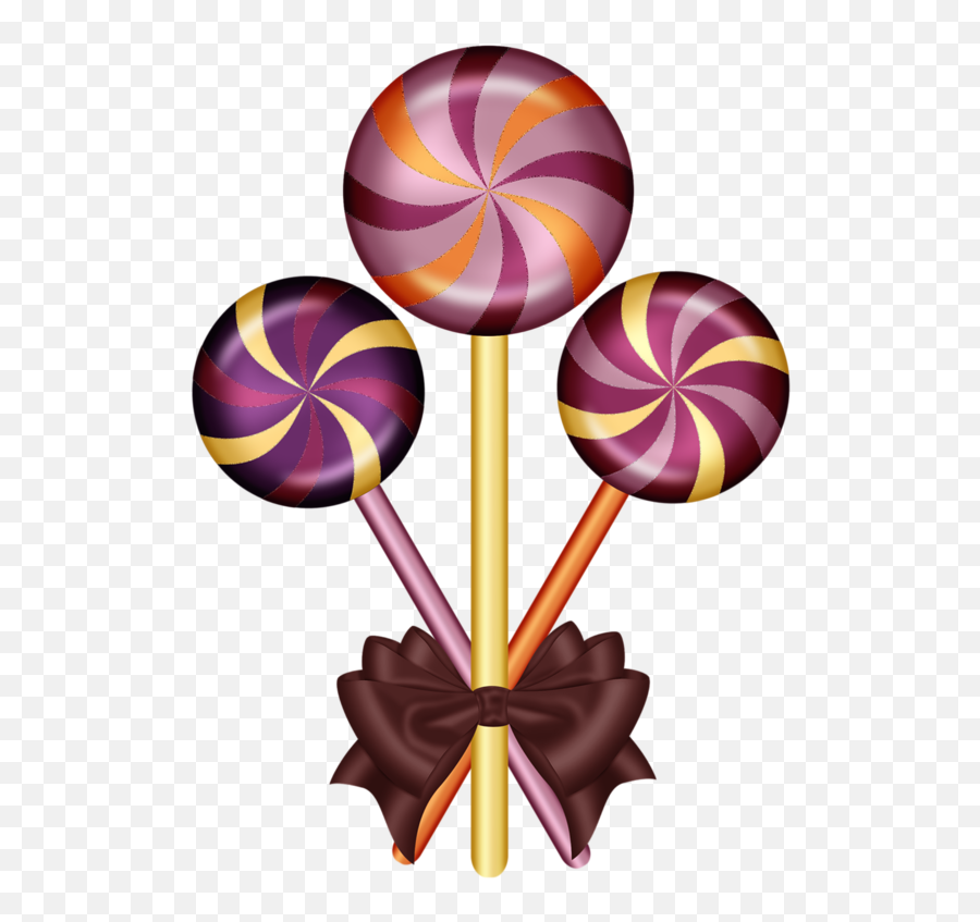 Sweets Png - Lollipop Candy Clipart 541965 Vippng 3 Candies Clip Art,Lollipop Transparent Background