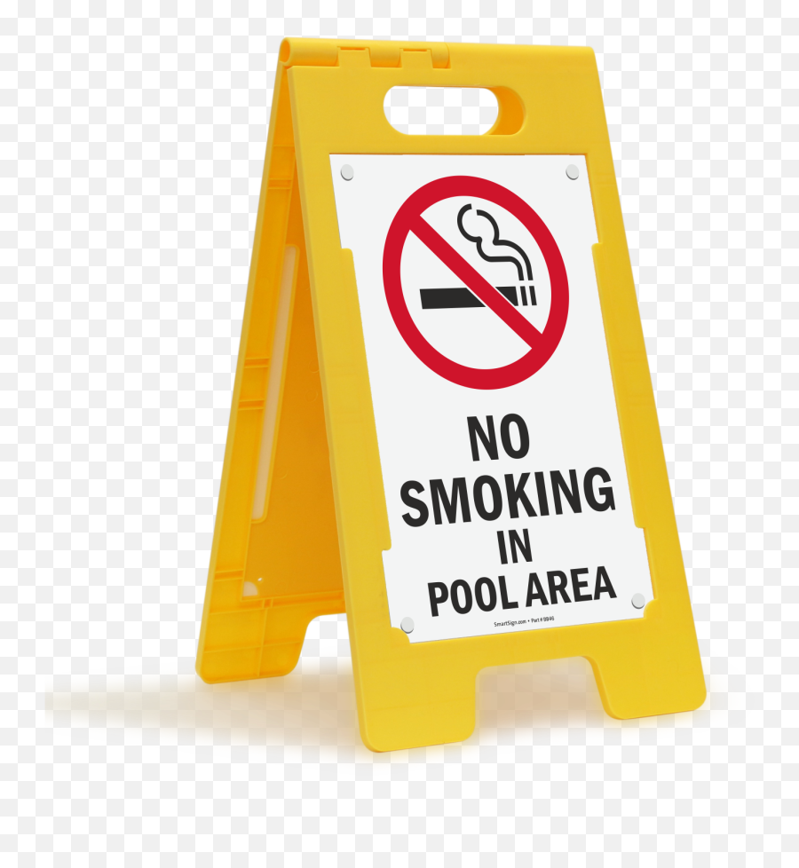 No Smoking In Pool Area Floor Sign Sku - Sf0656 No Smoking In This Area Sign Png,No Smoking Logo