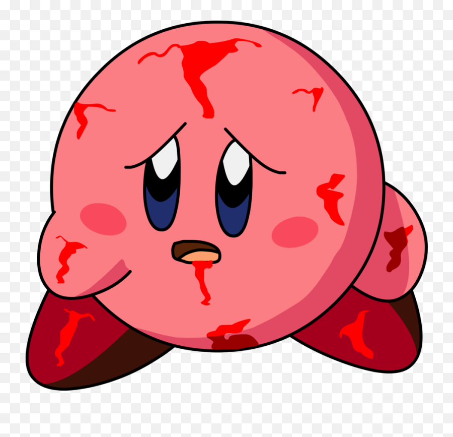 Kirby Tired - Kirby Blood Clipart Full Size Clipart Kirby Tired Png,Blood Puddle Png