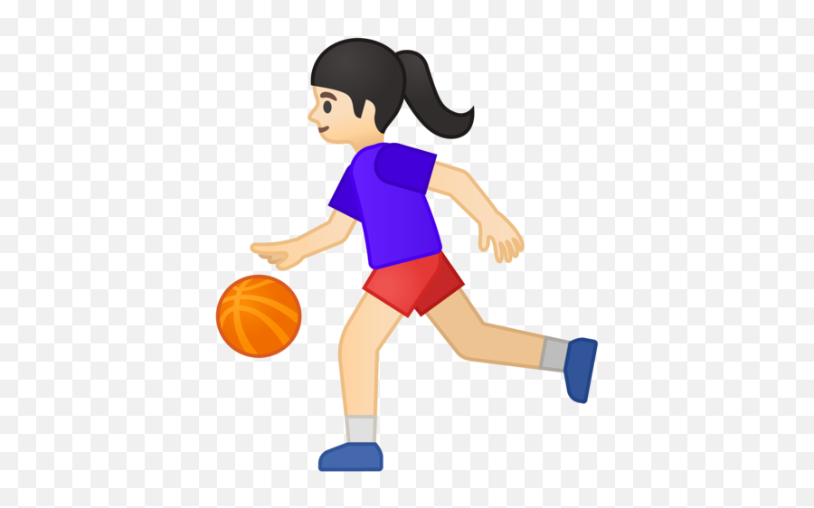 Light Skin Tone Emoji - Gambar Dribble Bola Basket Kartun Png,Basketball Emoji Png