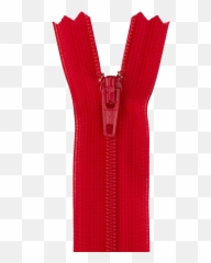 Zipper Transparent Png Image - Red