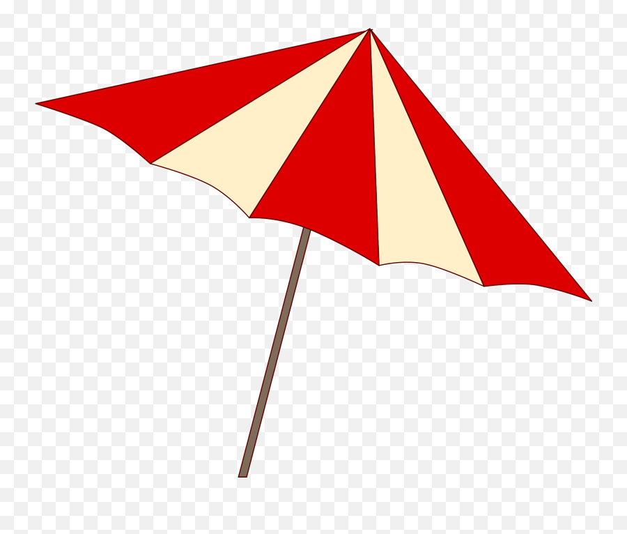 Beach Umbrella Clipart - Horizontal Png,Beach Umbrella Png