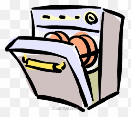 Dishwasher Royalty Free Vector Clip Art - Dishwasher Png,Dishwasher Png