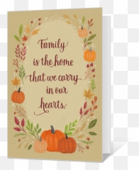 Printable Thanksgiving Cards Free - Gourd png